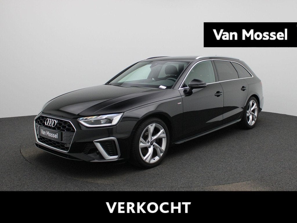 Audi A4 Avant 2.0 35 TFSi 110kW S tronic S line Busine Pano, Auto's, Audi, Stof, Gebruikt, A4, Zwart