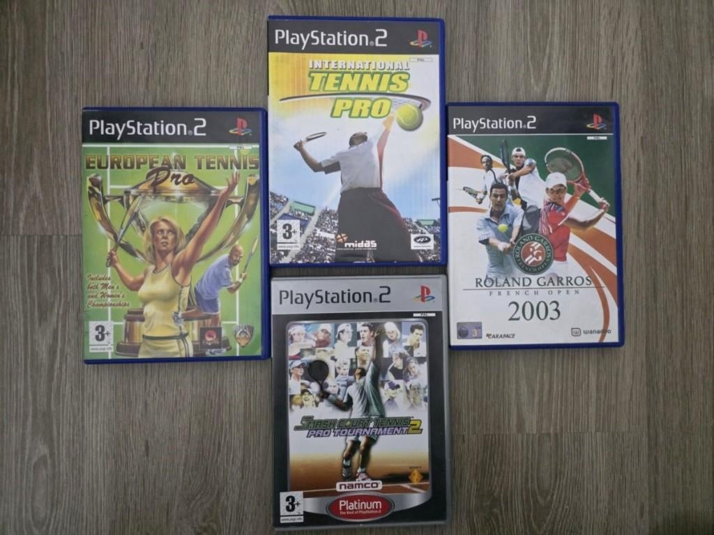 Lot de 4 jeux de tennis PS2, Ophalen of Verzenden, Zo goed als nieuw, 3 spelers of meer, Sport