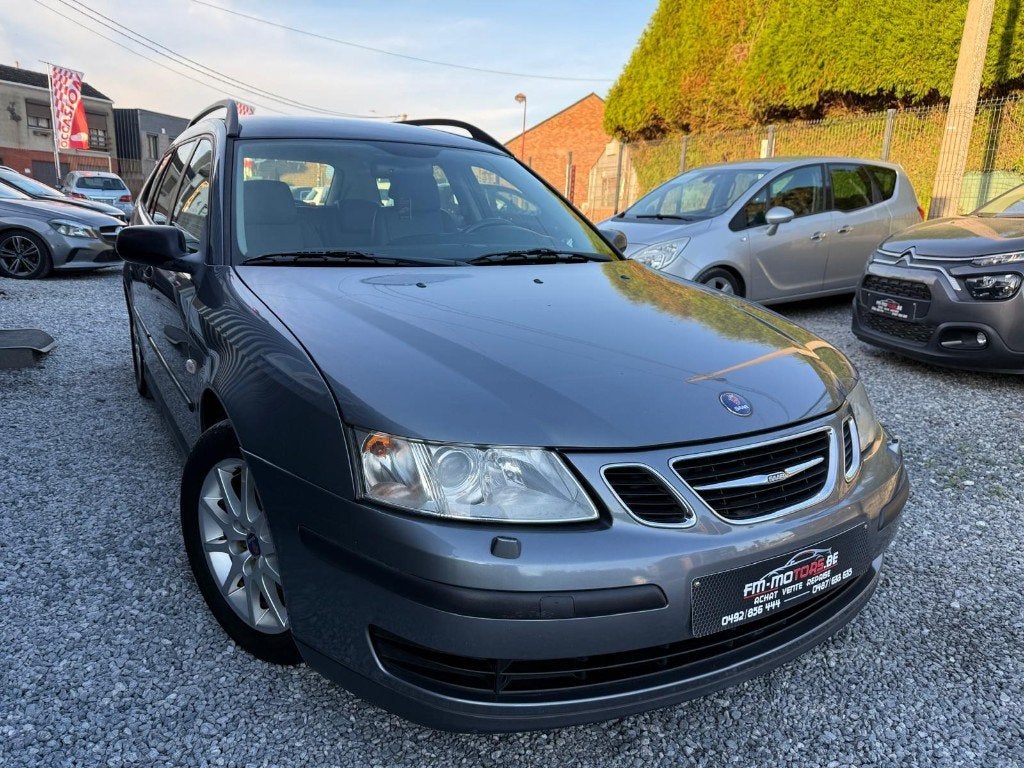 Saab 9-3 SW 1.9 TiD Business / GPS - Xenon - Cuir - Cruise, Autos, Cuir, Argent ou Gris, 110 kW, Entreprise