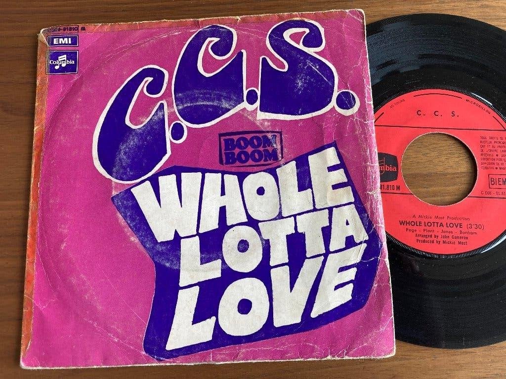 C.C.S. – Whole Lotta Love, Ophalen of Verzenden, 7 inch, Rock en Metal