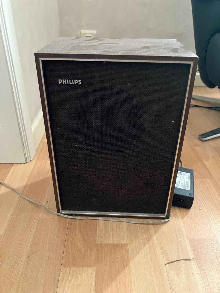 Haut-parleur Philips Vintage, TV, Hi-fi & Vidéo, Enlèvement, Utilisé, Philips