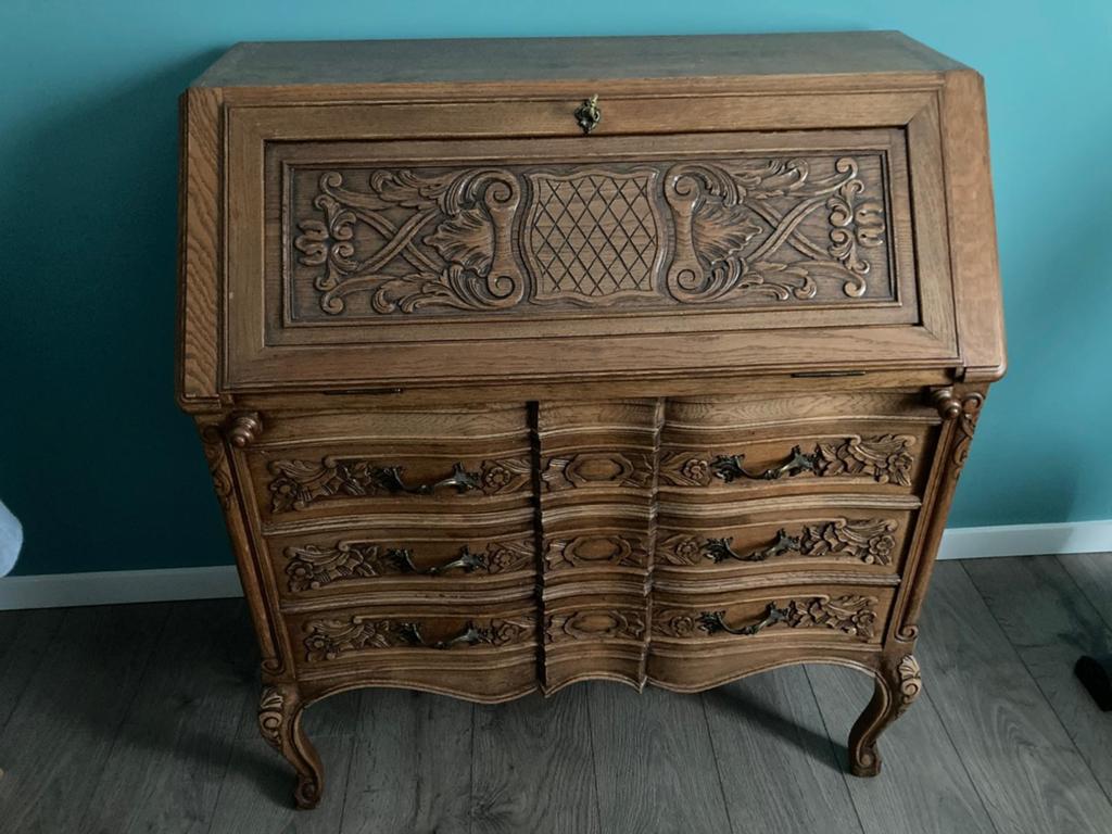 Eiken secretaire, Huis en Inrichting, Ophalen