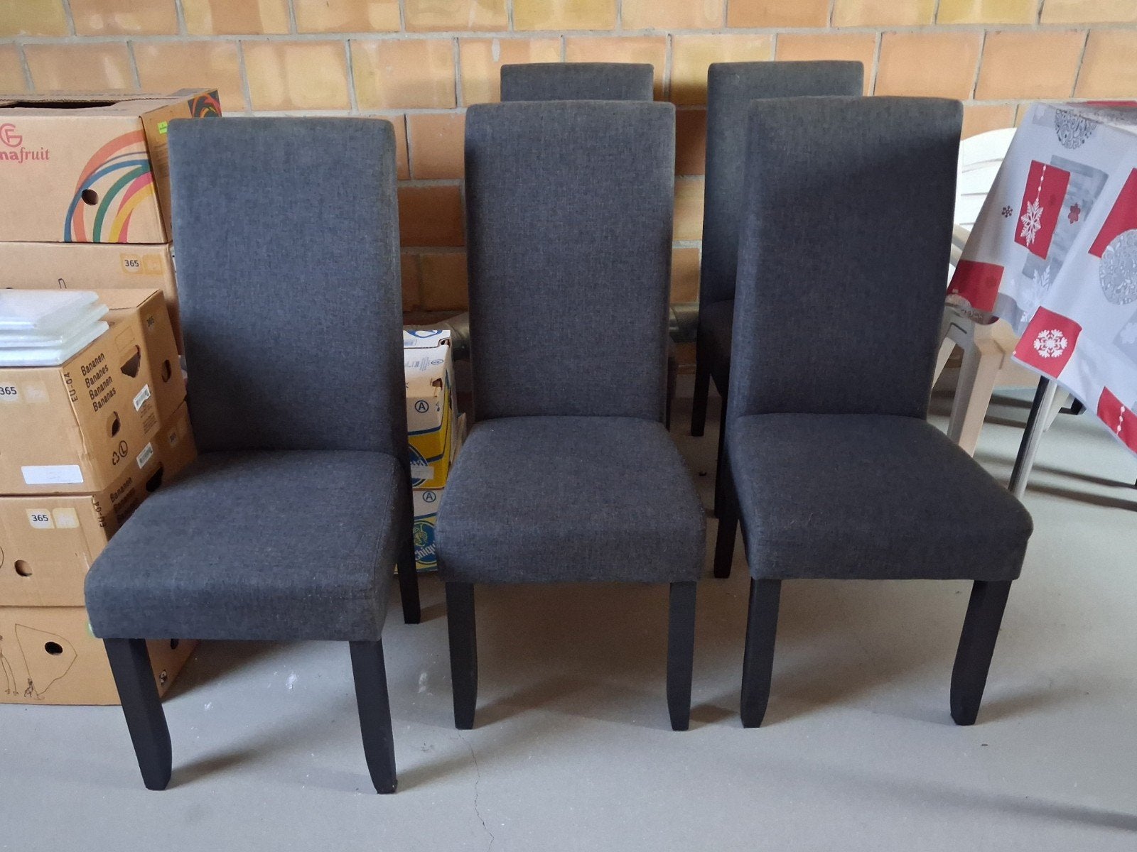 Chaises de salle à manger haut dossiers, Maison & Meubles, Enlèvement