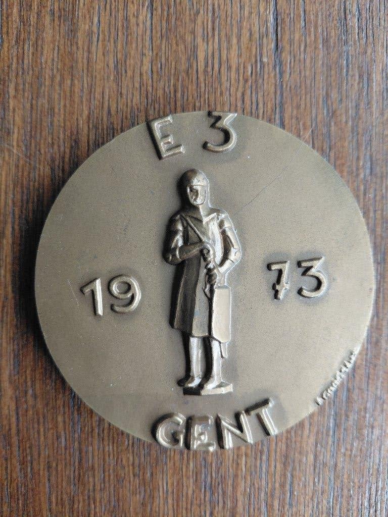 Gent - medaille E3 - 1973, Ophalen of Verzenden, Zo goed als nieuw