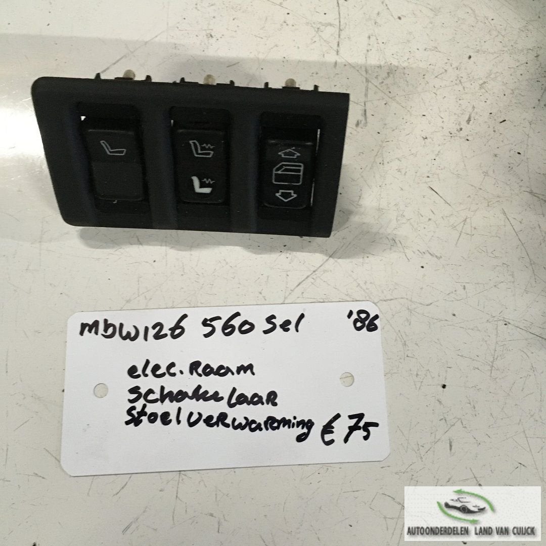 Mercedes W126 560 SEL 1986 Stoelverwarmingschakelaar , Raams, -, Utilisé, -, -