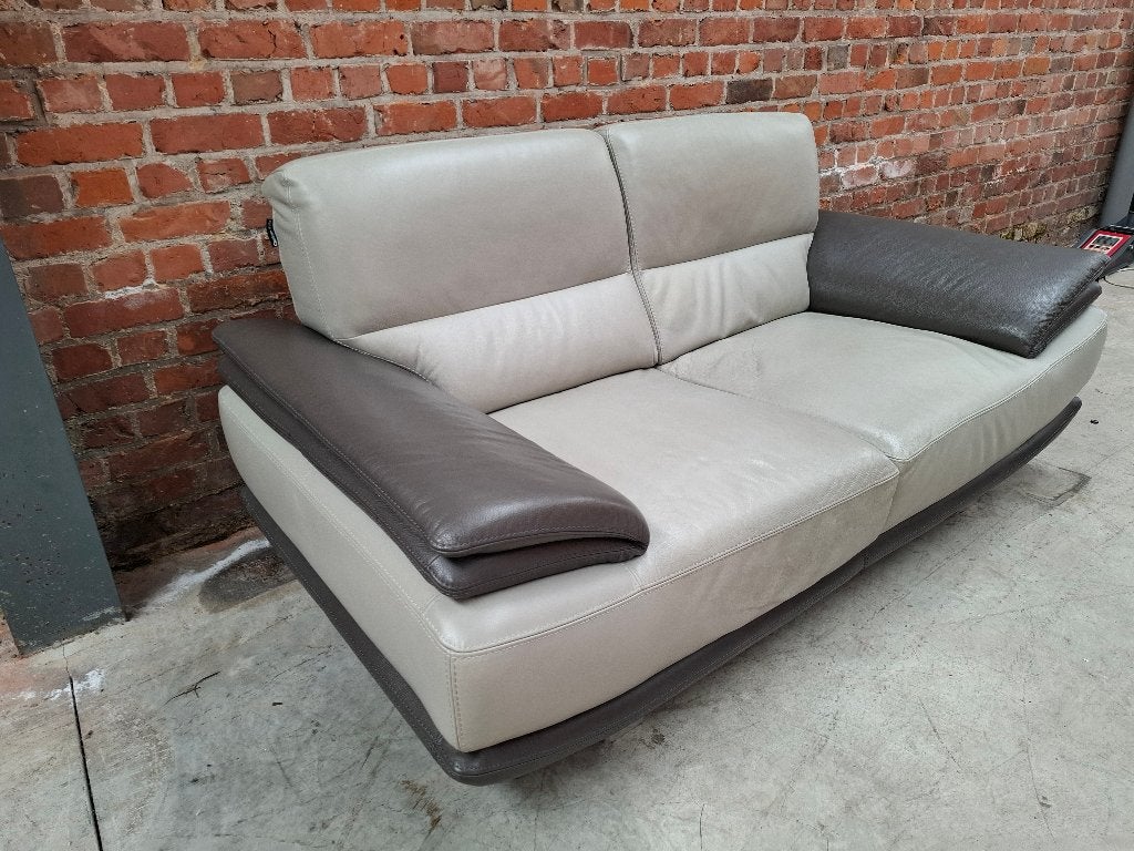 Chateau d’ Ax - Luxe leren 2-zits sofa / fauteuil /zitmeubel, Ophalen, Gebruikt, Leer, Italian