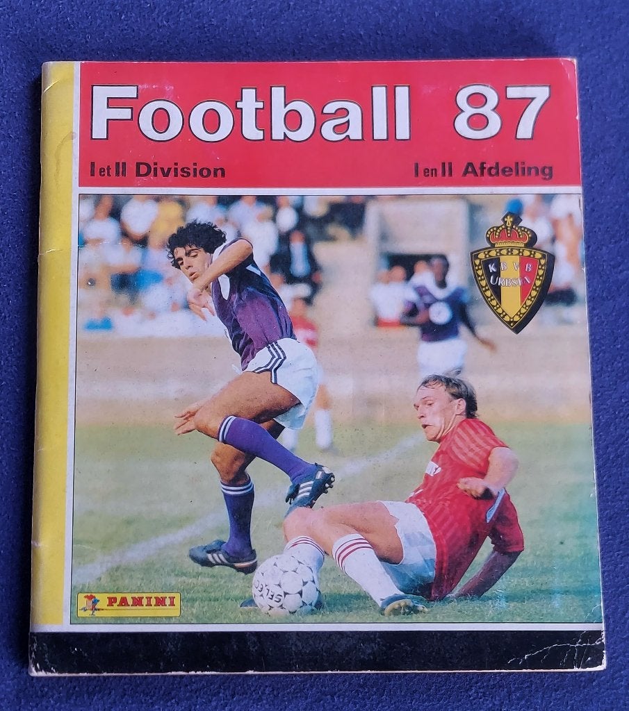 Panini album voetbal ' Football Belgium 1987 ' - volledig -, Ophalen of Verzenden, Zo goed als nieuw, Poster, Plaatje of Sticker