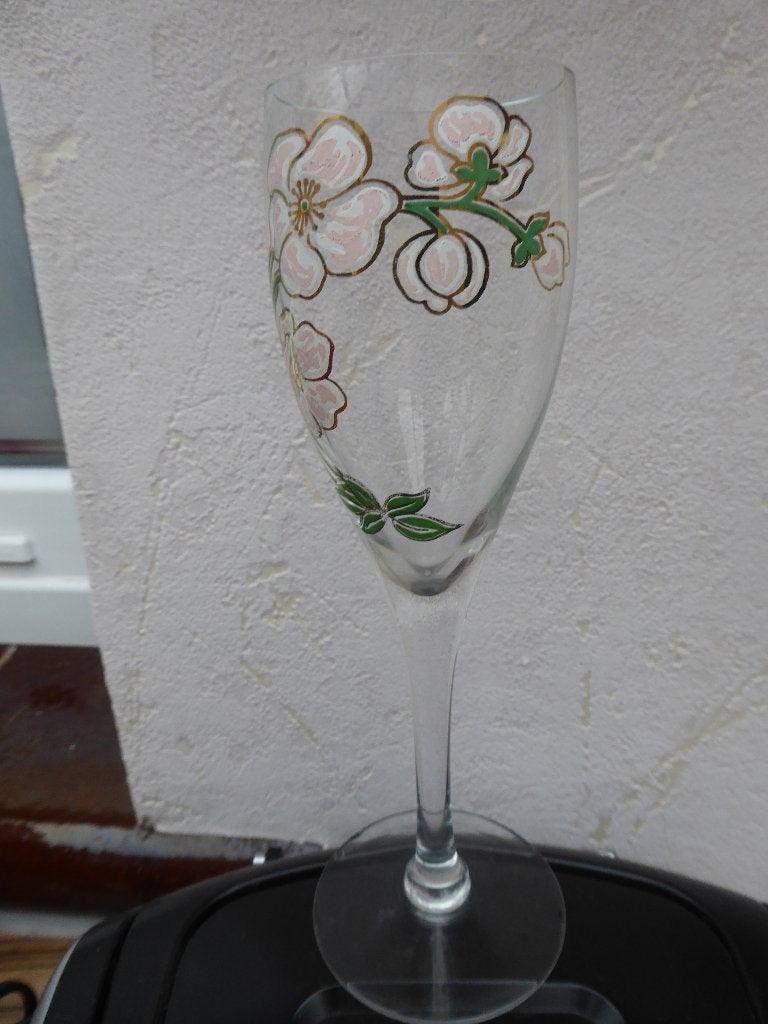 perrier jouet belle époque 1 flute a champagne, Ophalen of Verzenden, Gebruikt, Champagne