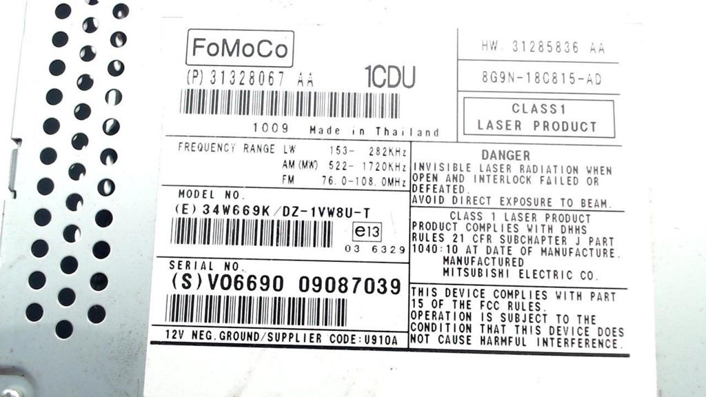 Cd speler Volvo XC60, Enlèvement ou Envoi, Van der Ven Autorecycling B.V., Onderdelen@venauto.nl, Ettenseweg 76, 4706 PB Roosendaal, The Netherlands