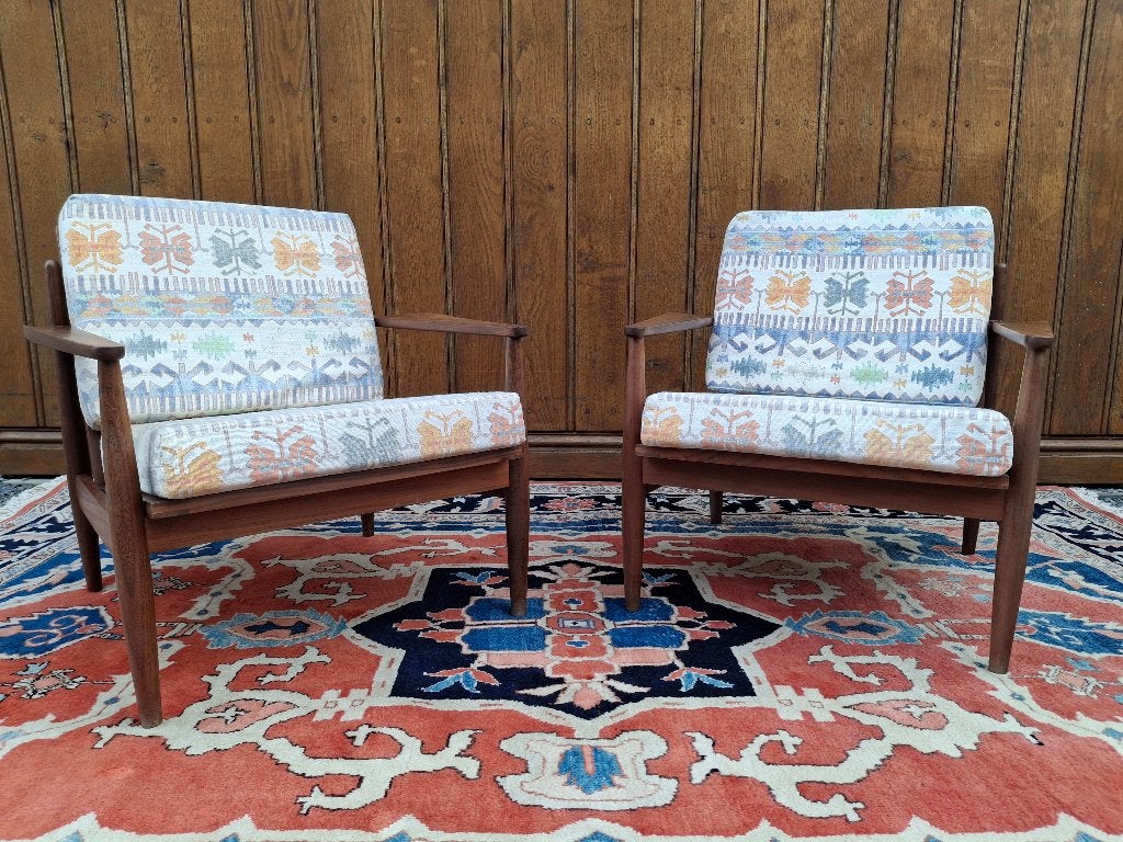 2 Deense retro armstoelen “Arne Vodder”, Enlèvement