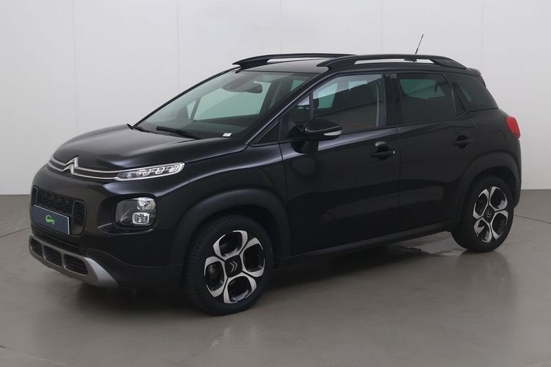 Citroen C3 Aircross 1.2 puretech shine s&s 130 AT, Auto's, Automaat, 1199 cc, Overige bekleding, Zwart
