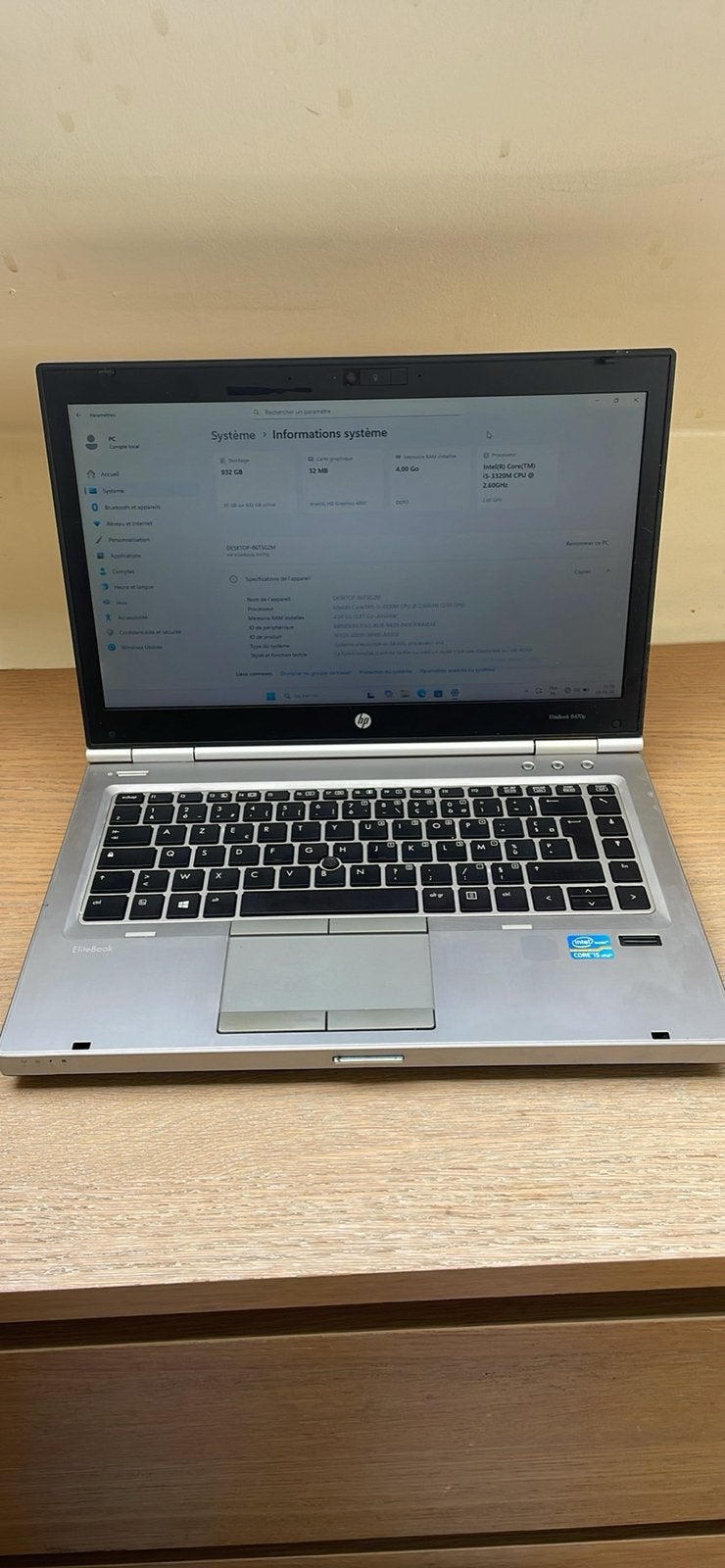 HP Pc Portable, Informatique & Logiciels, 14 pouces, Enlèvement, Utilisé, Azerty