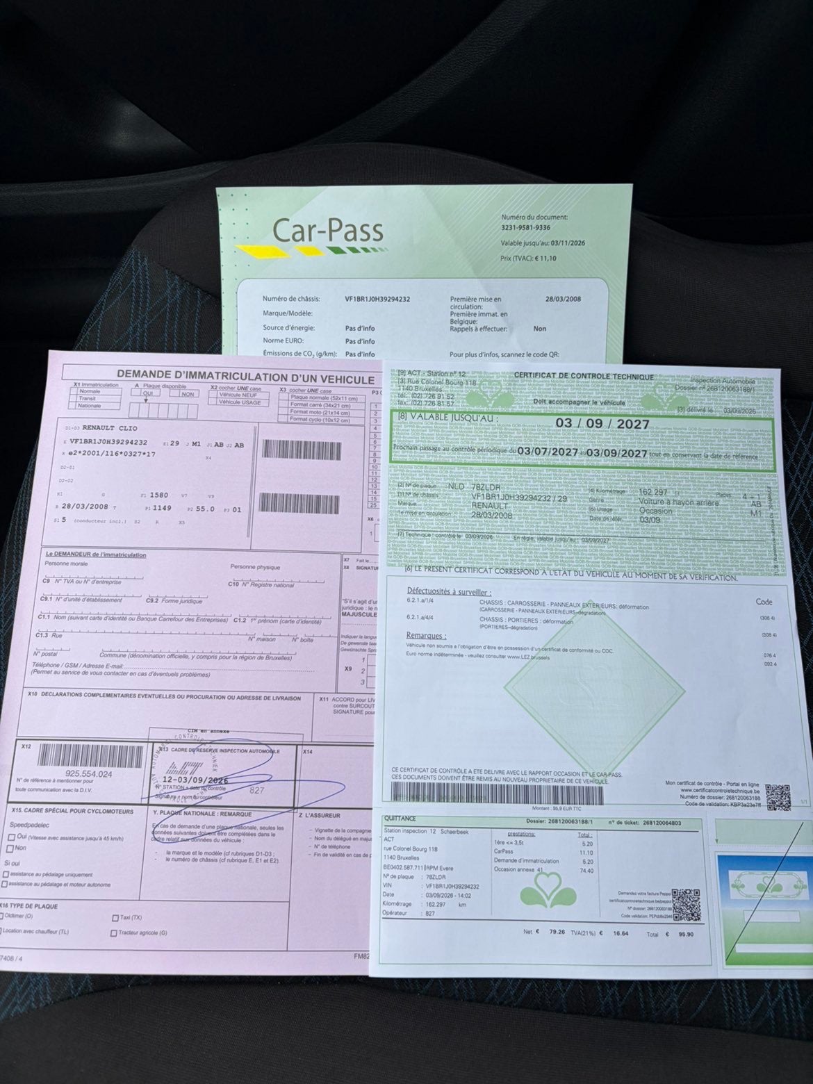 Renault Clio 3 2008 1.2 essence, Boîte manuelle, Entretenue par le concessionnaire, Noir, 5 portes