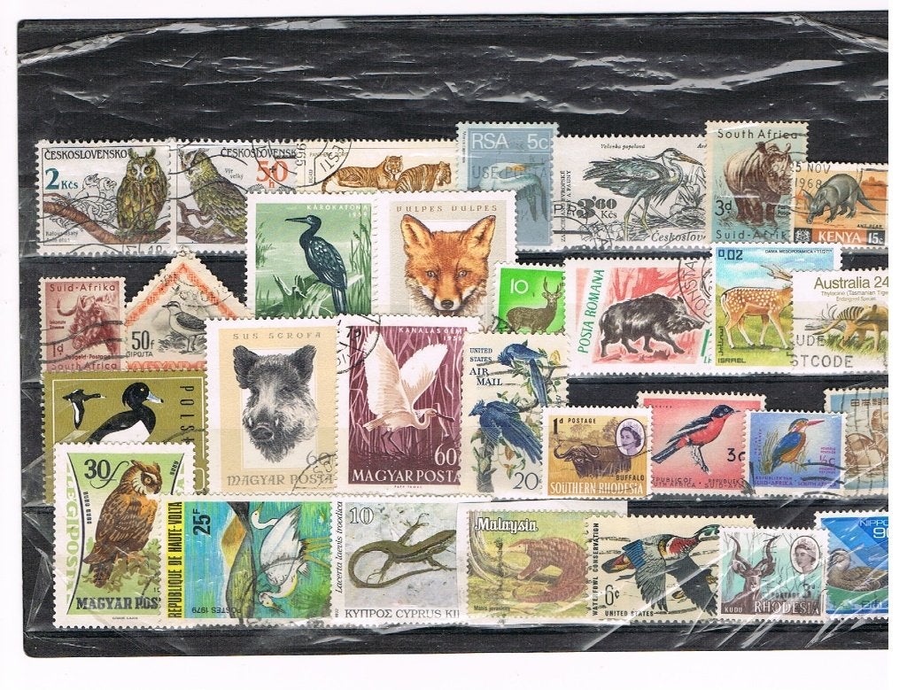 FAUNA-DIVERSE LANDEN:LOT VERSCHILLENDE ZEGELS GESTEMPELD, Postzegels en Munten, Postzegels | Thematische zegels, Ophalen of Verzenden