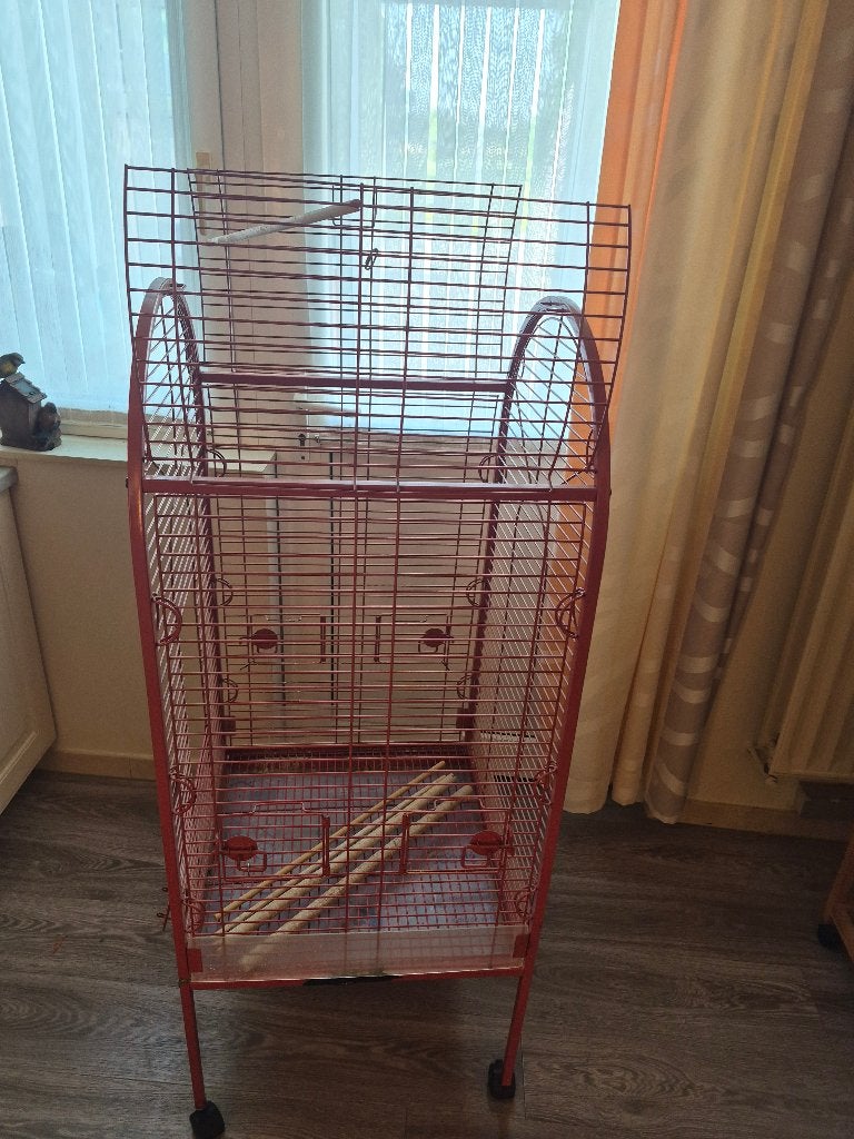 Papagaaienkooi, Enlèvement, Comme neuf, Métal, Cage à oiseaux