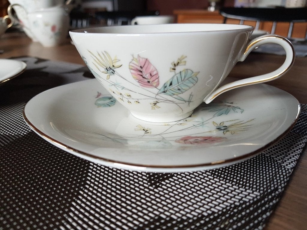 zomers retro 70-delig servies Bavaria type Claudia, Huis en Inrichting, Keuken | Servies, Zo goed als nieuw, Compleet servies
