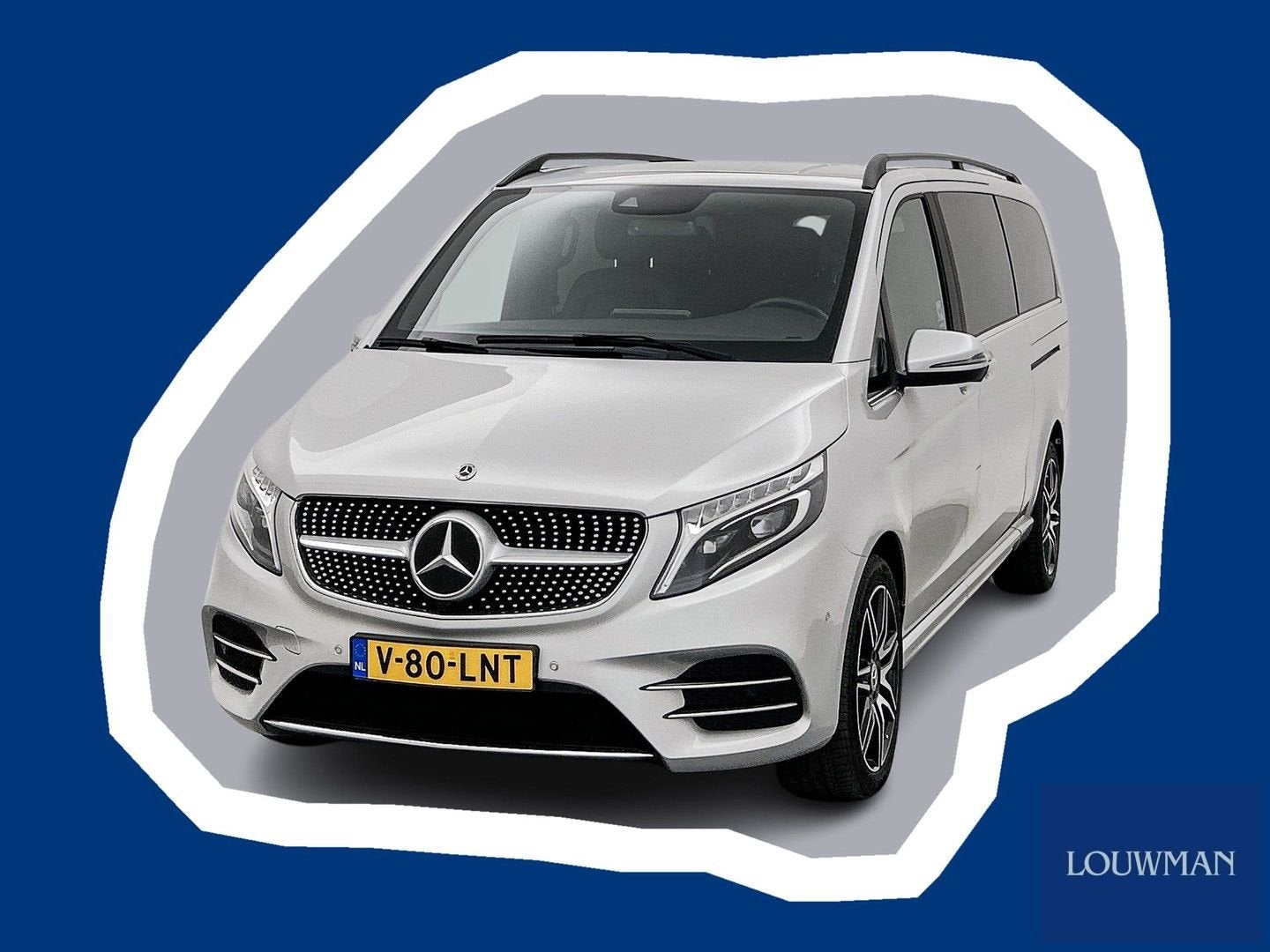 Mercedes-Benz V-klasse 250d 4-MATIC DC Extra Lang AMG Line L, Auto's, Automaat, Monovolume, Parkeersensor, Diesel