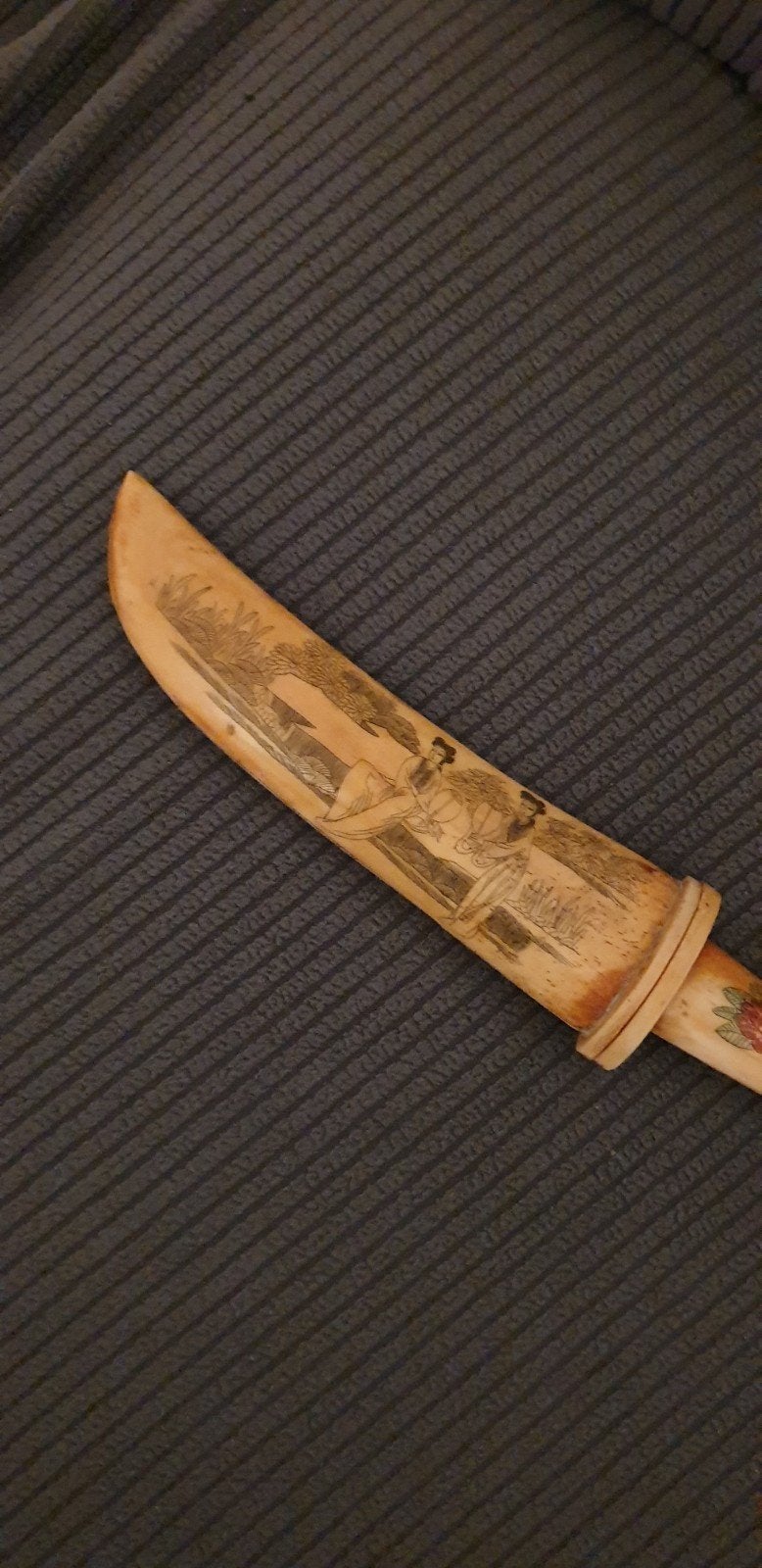 beau couteau de dragon chinois ancien, Enlèvement ou Envoi, Armée de terre, Couteau ou Poignard