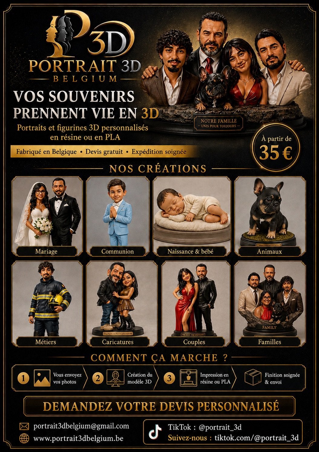 PORTRAIT / CRÉATION 3D PERSONNALISÉE À PARTIR DE VOS PHOTOS