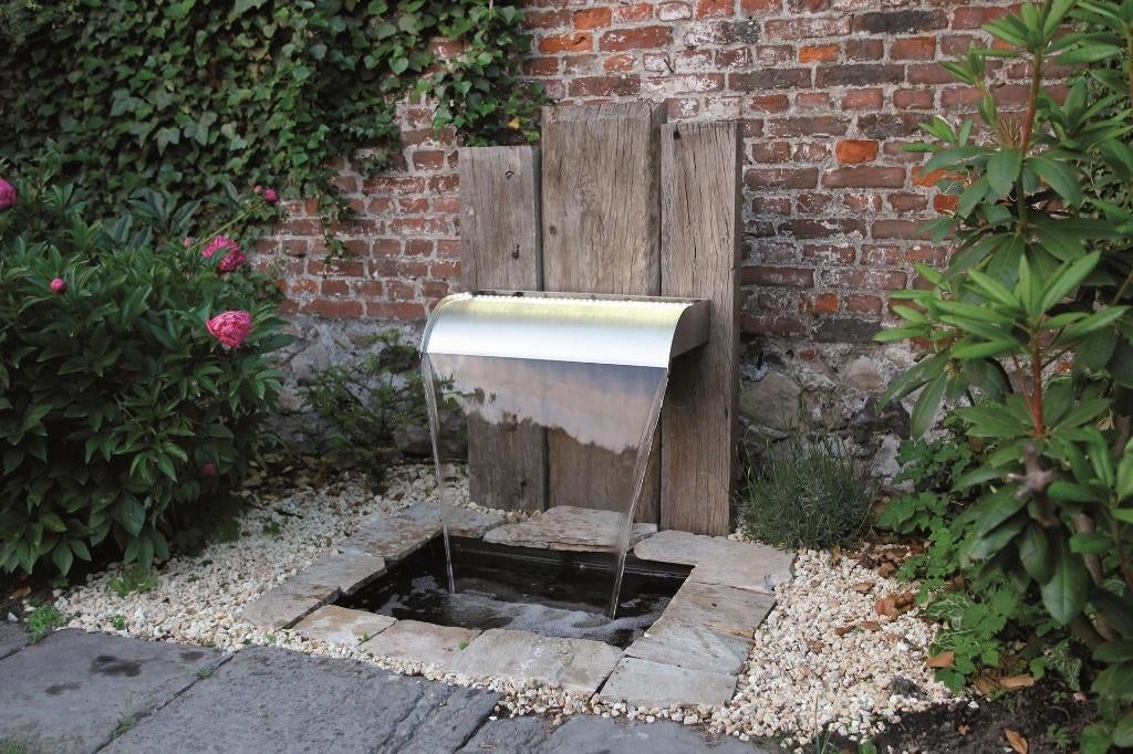 Nevada 60 waterval, Tuin en Terras, Waterpartijen en Fonteinen, Ophalen, Zo goed als nieuw, Inox, Waterval