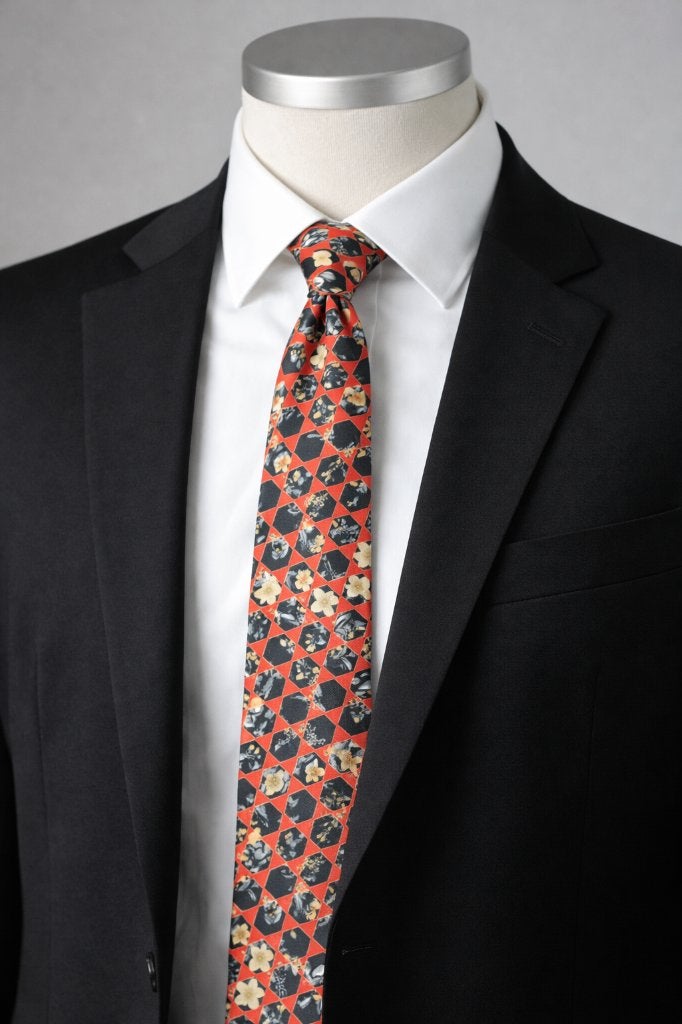 6. Cravate pour homme – Canda – Très bon état, Enlèvement ou Envoi, Porté, Rouge