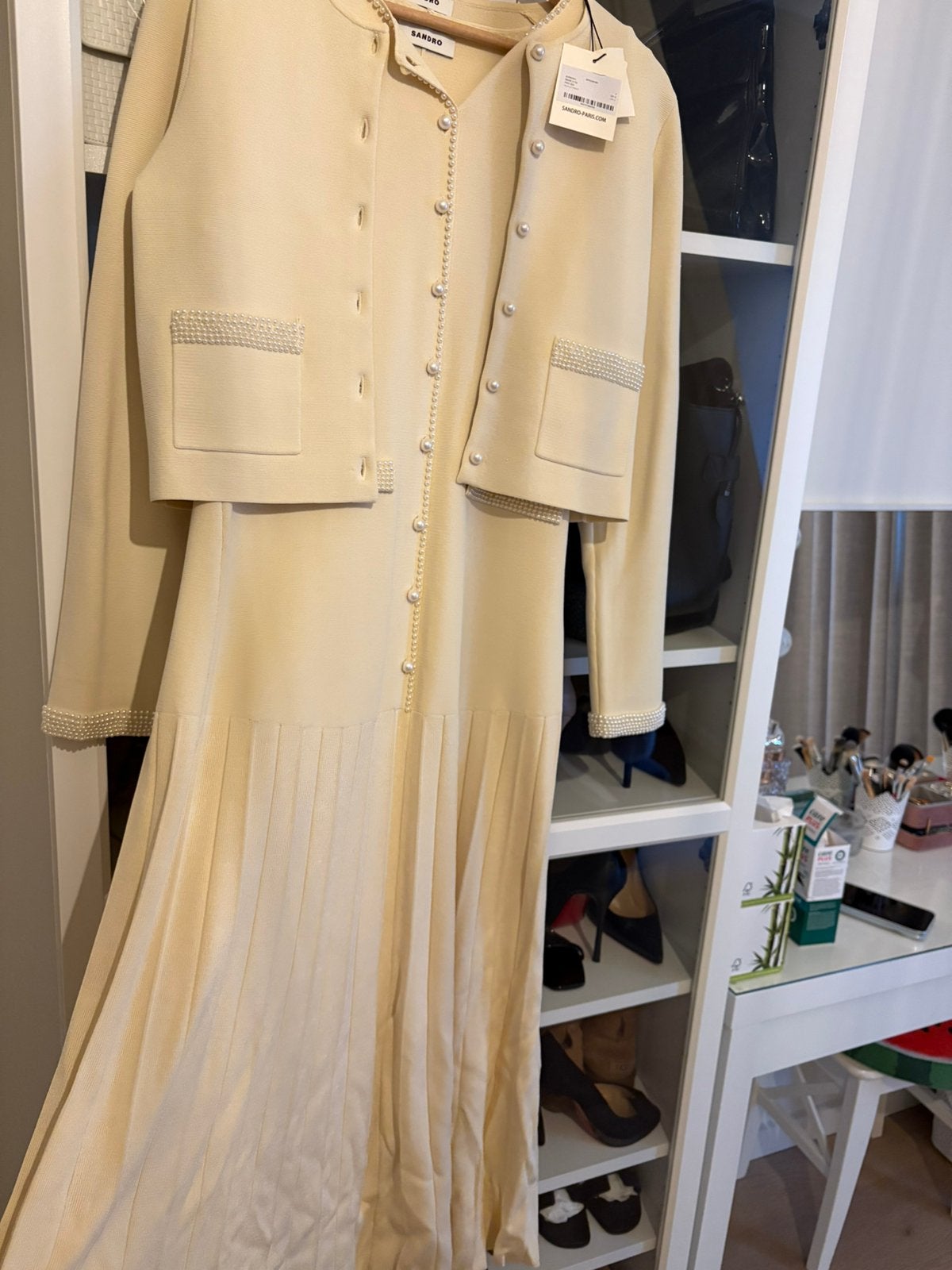 Sandro jurk met vest, Kleding | Dames, Gelegenheidskleding, Ophalen, Zo goed als nieuw