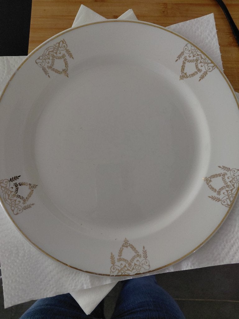 Belgisch set 4 kom 20 borden 11 soep 11 dessert en 1 schaal, Ophalen, Overige merken, Vintage, Zo goed als nieuw