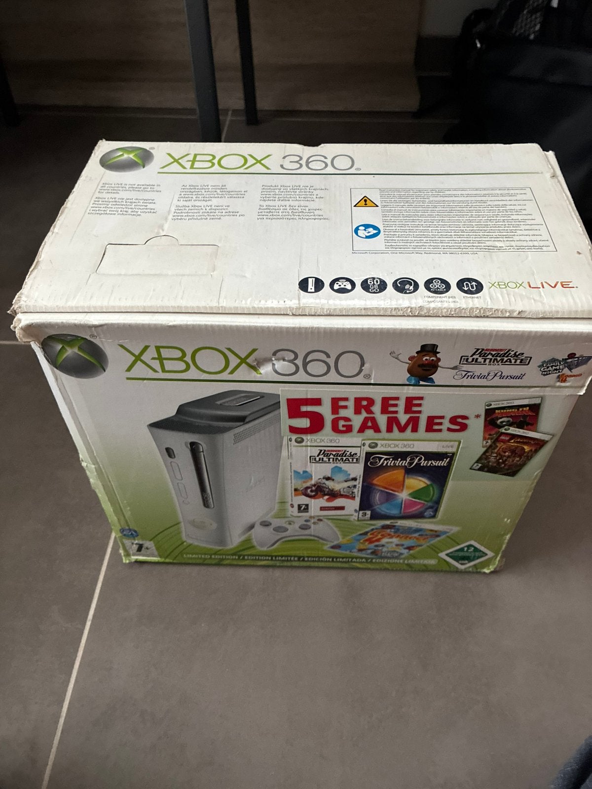 Xbox 360, Enlèvement, Comme neuf