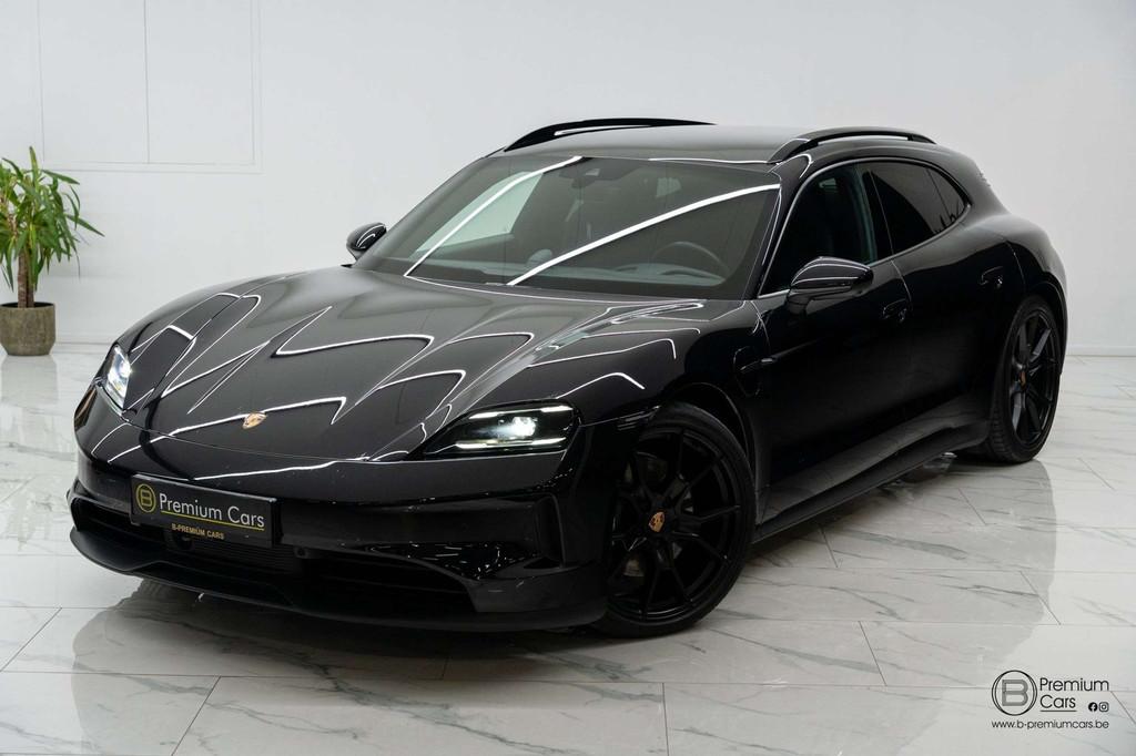 Porsche Taycan 4 Sport turismo! Gen 2! Perf battery! New mod, Achat, Phares entièrement LED, Entreprise, Noir