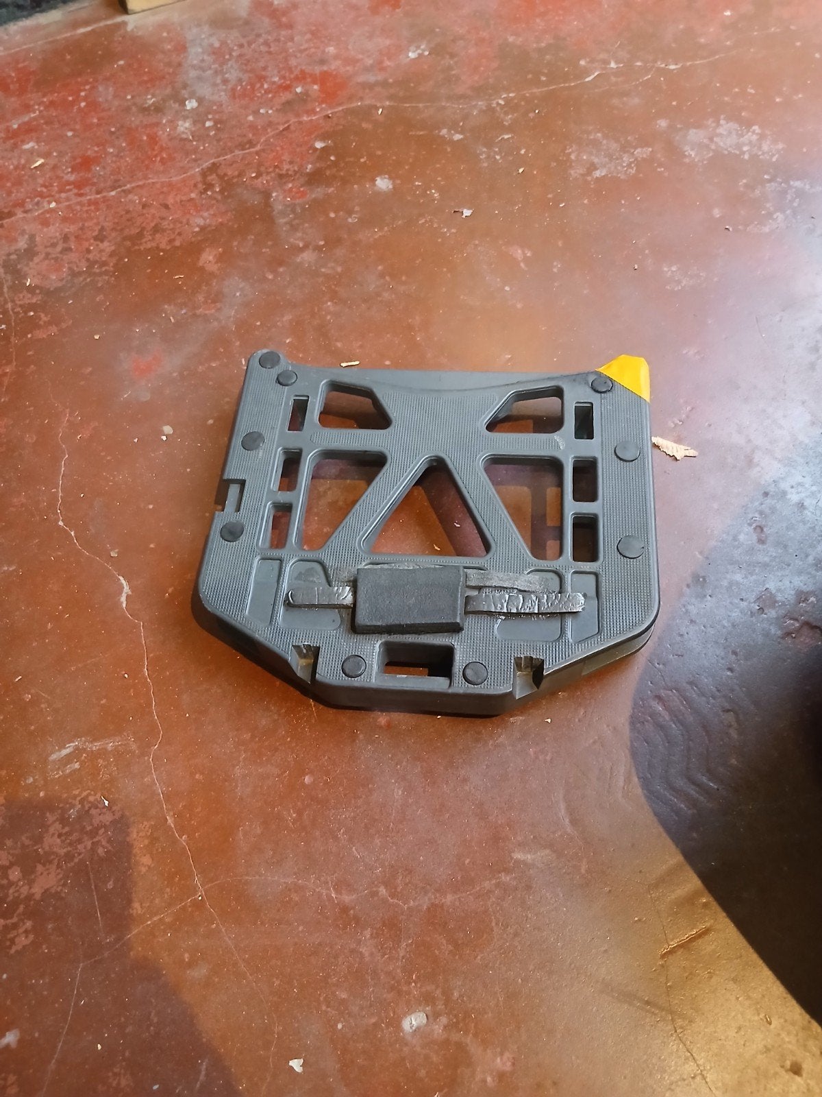 originele honda topkoffer met bevestegingsplaat, Motoren, Ophalen, Gebruikt