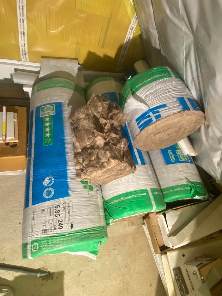 Knauf multifit isolatie 240mm 11,16m2, Neuf, Isolation de toiture, 10 à 15 m², 12 cm ou plus