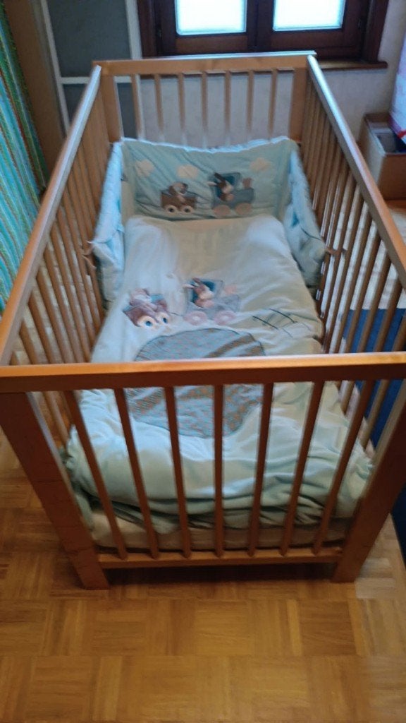 Kinderbedje met heel veel extra's, Kinderen en Baby's, Ophalen, Zo goed als nieuw, Minder dan 140 cm, Matras