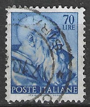Italie 1961 - Yvert 836 - Werken van Michelangelo (ST), Verzenden, Gestempeld