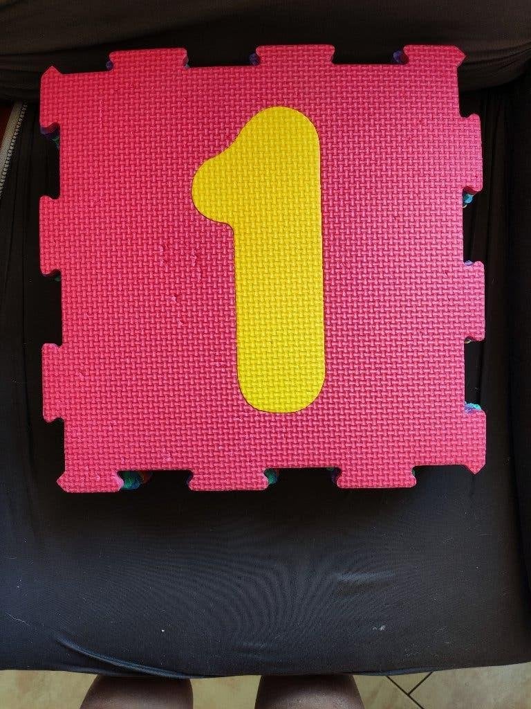 Tapis de puzzle avec chiffres, Enlèvement ou Envoi, Utilisé