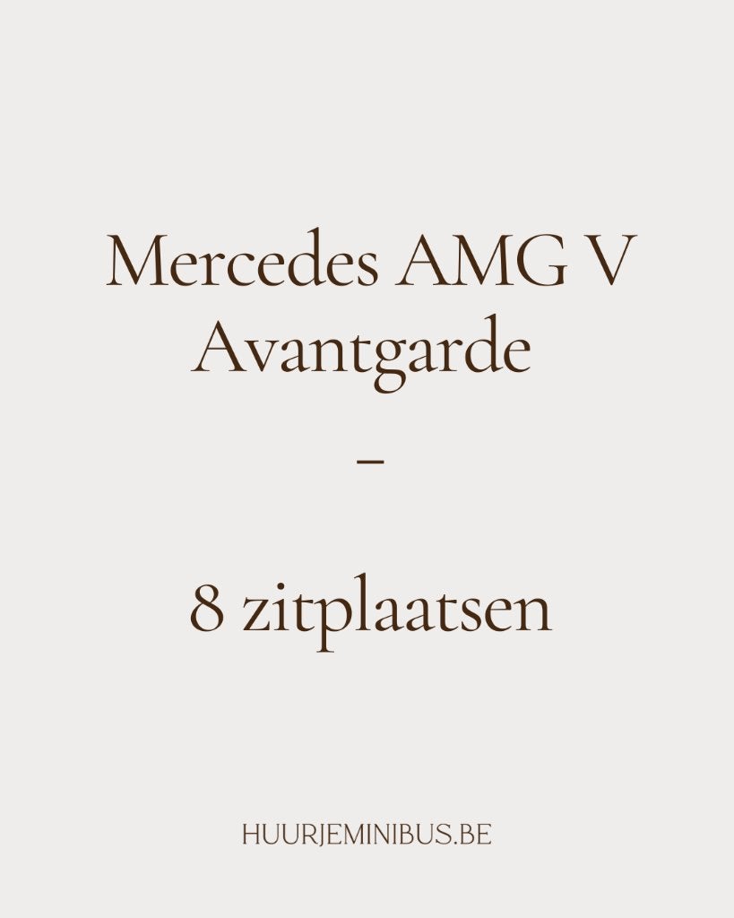 Verhuur Mercedes V minibus 8 zitplaatsen, Monovolume, Euro 6, Bedrijf, Diesel