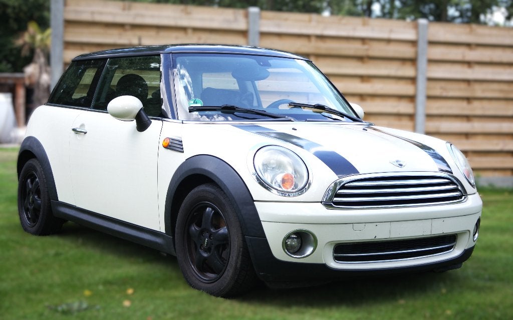 mini one, Voorwielaandrijving, Stof, Zwart, Wit