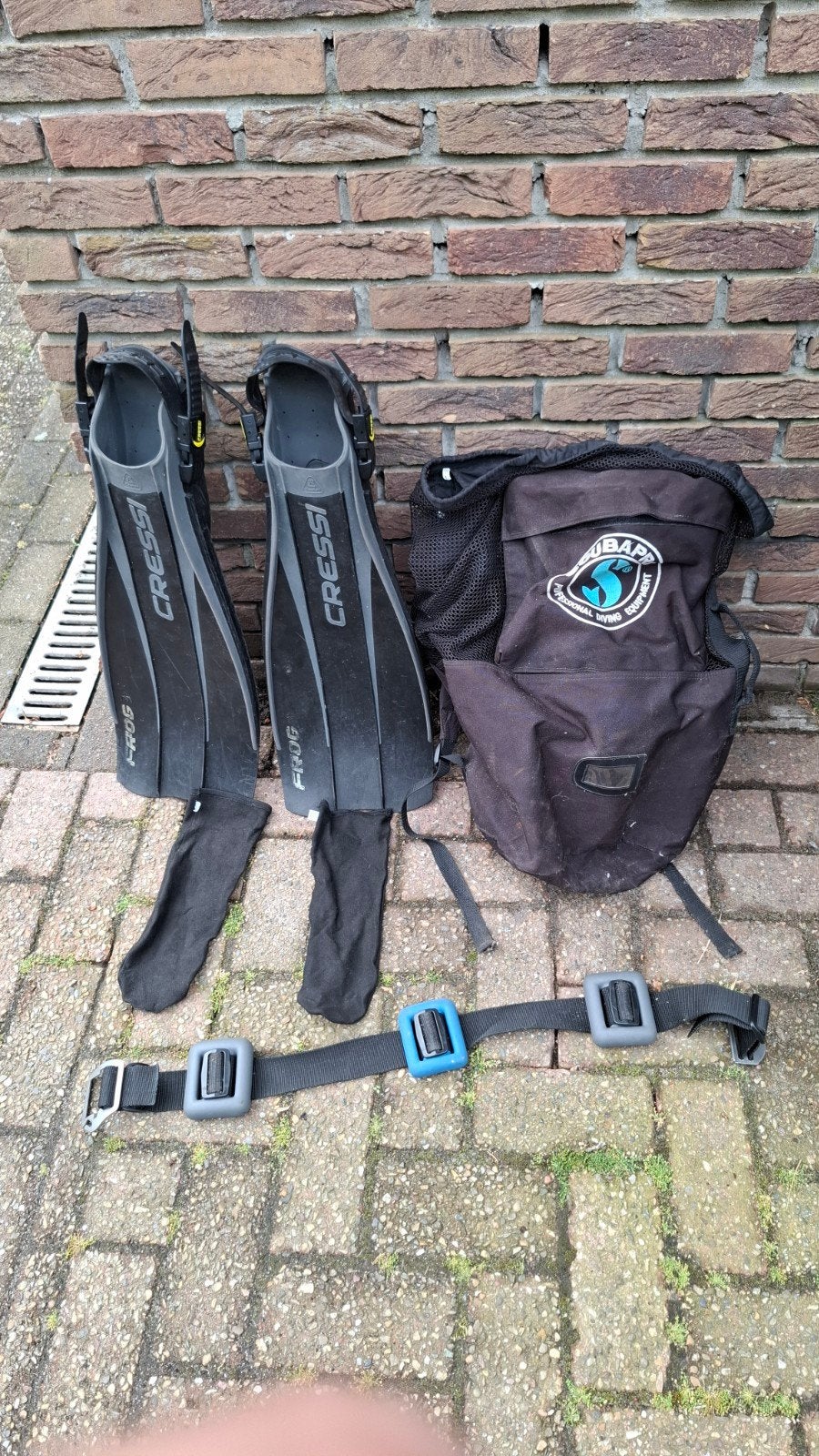 Duikuitrusting, Ophalen