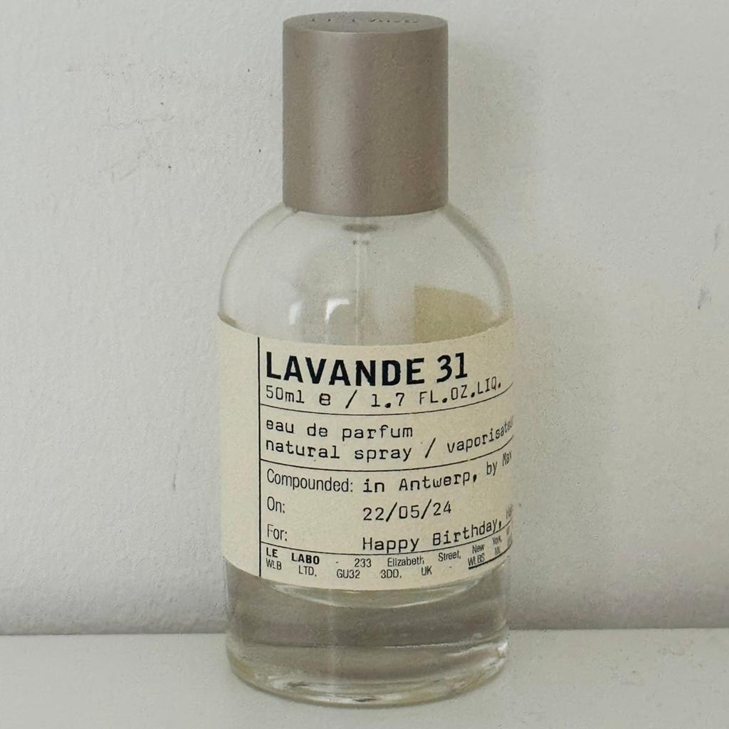 LAVANDE 31 LE LABO 50ML PARFUMFLES LEEG PERFECTE STAAT, Handtassen en Accessoires, Uiterlijk | Parfum, Ophalen of Verzenden, Zo goed als nieuw