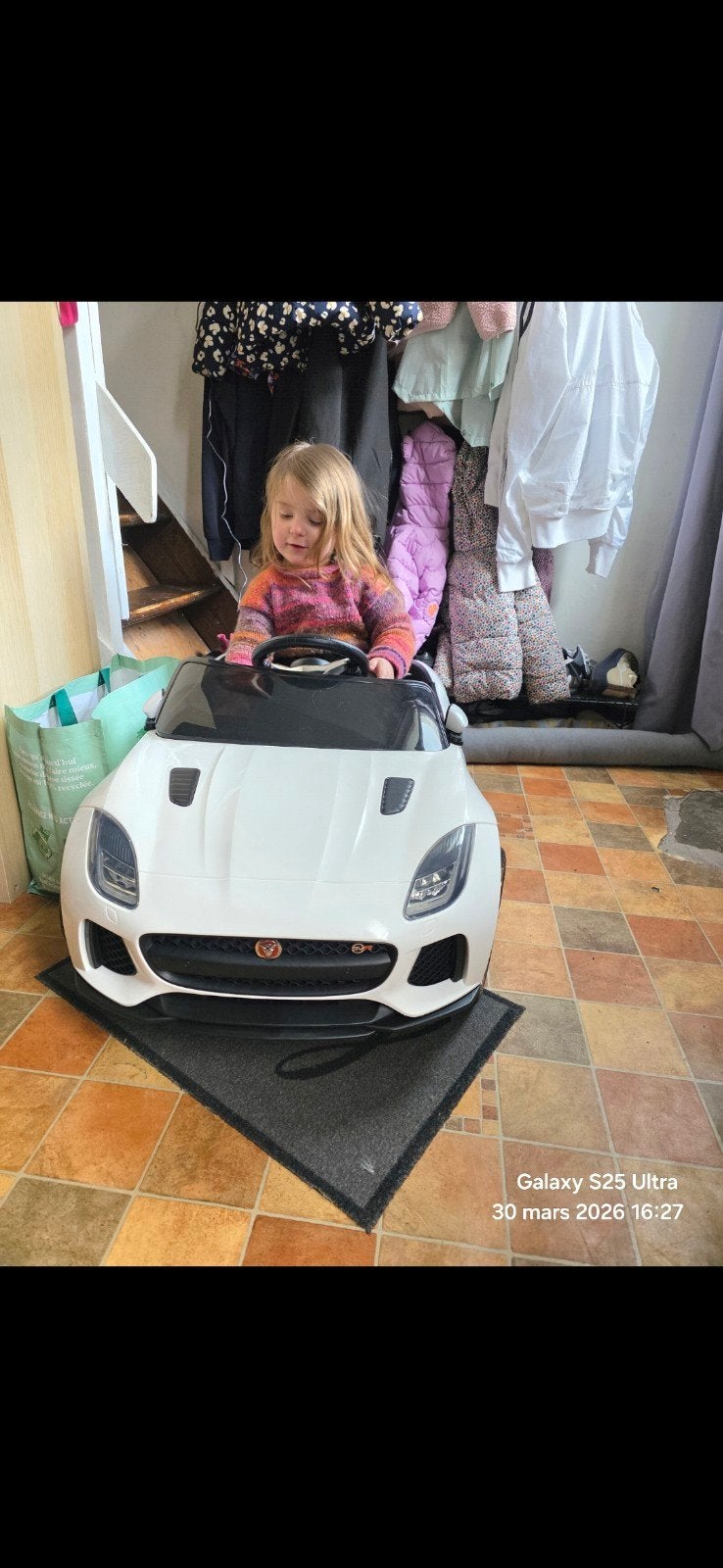 Voiture électrique pour enfant jaguar blanche, Enlèvement ou Envoi