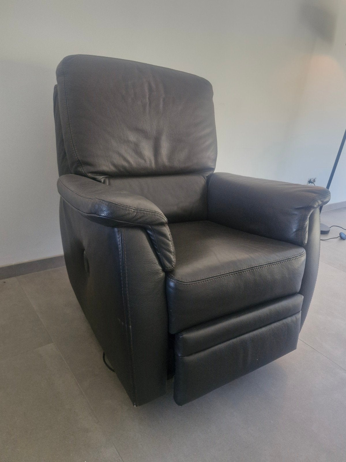 lederen salon, Huis en Inrichting, Ophalen, Zo goed als nieuw, Leer