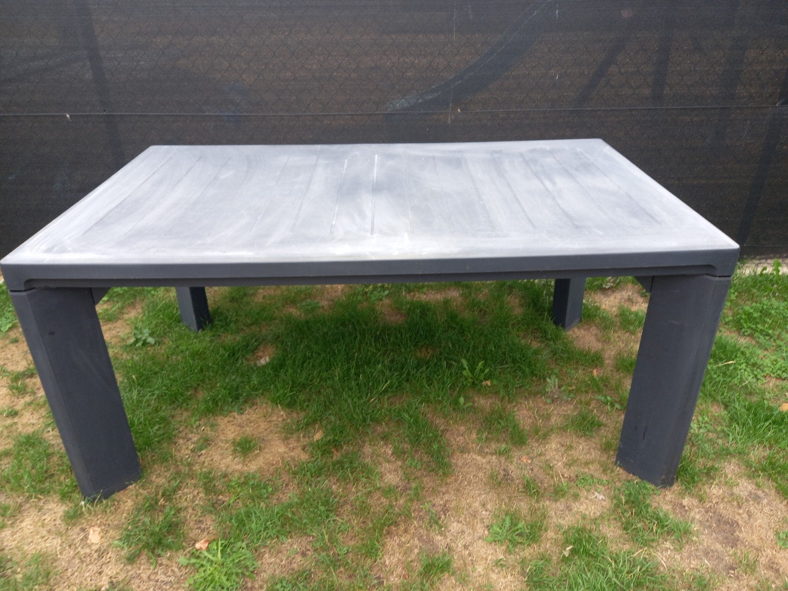 Tuintafel, Tuin en Terras, Ophalen, Gebruikt, Rechthoekig, Kunststof