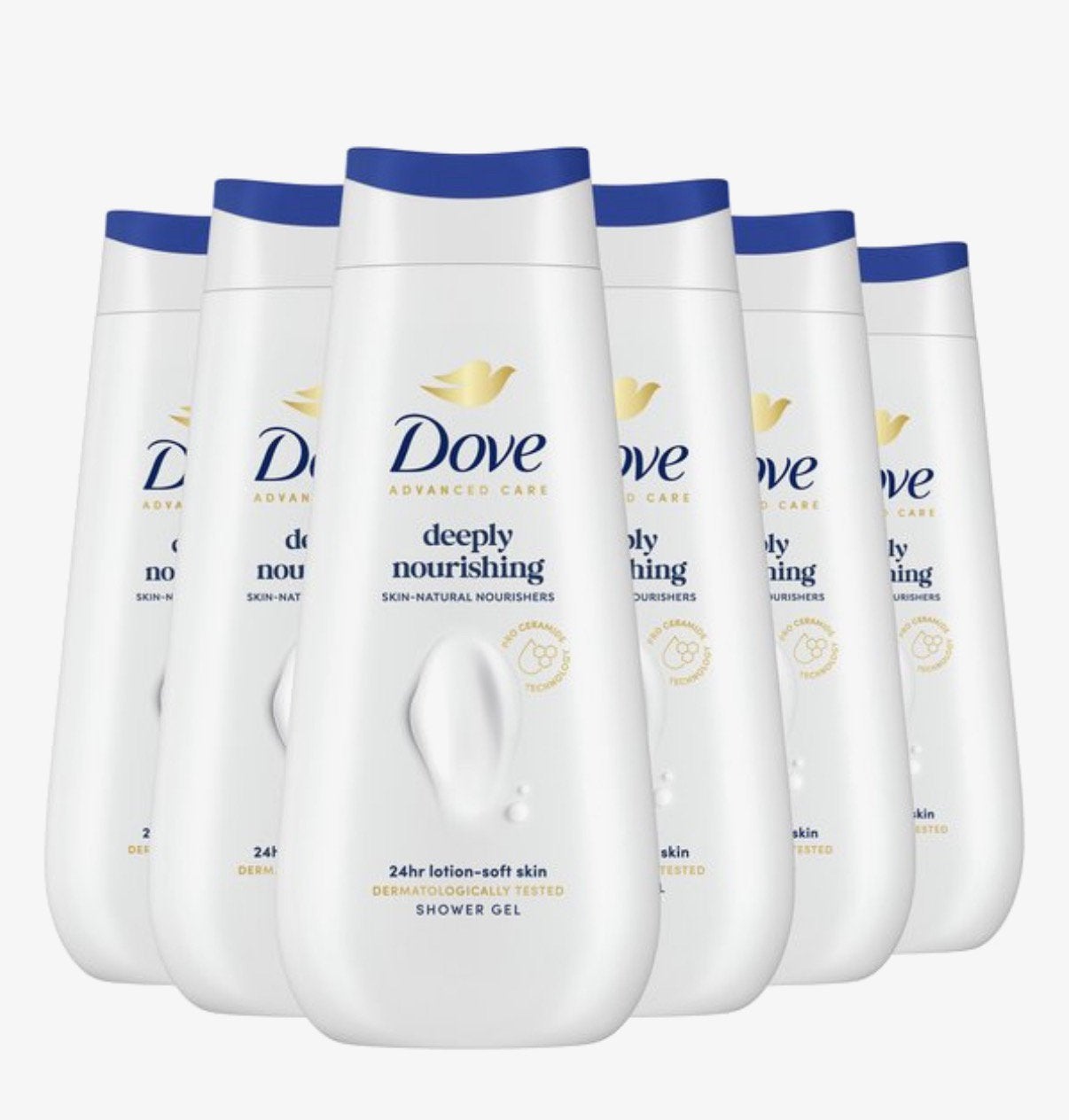 Dove Advanced Care Deeply Nourishing  6x225 ml, Handtassen en Accessoires, Verzenden, Nieuw