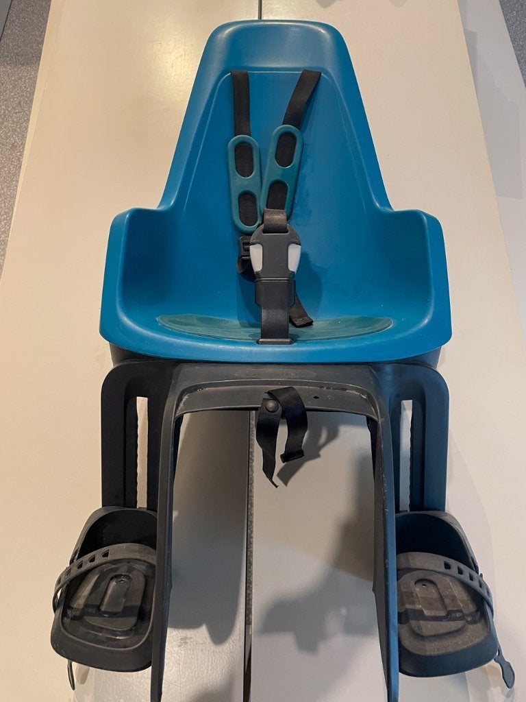Kinderzitje Fiets Bobike Maxi blauw, Fietsen en Brommers, Fietsaccessoires | Fietsstoeltjes, Ophalen, 22 t/m 36 kg, Bobike Maxi One