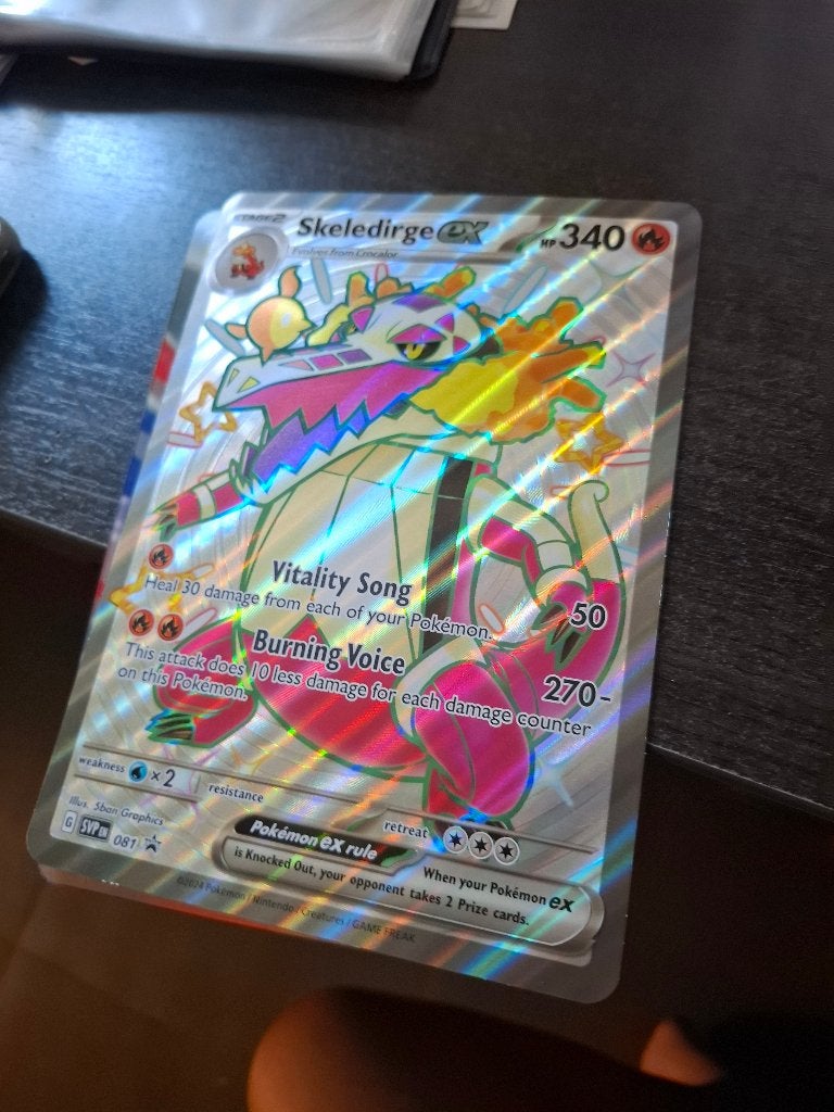 pokemonkaart jumbo skeledirge, Enlèvement ou Envoi, Comme neuf, Cartes en vrac, Foil