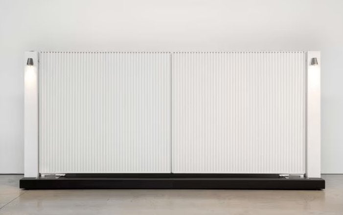 Dubbele aluminium draaipoort – Wit, Tuin en Terras, Ophalen, 150 tot 200 cm, Nieuw, Aluminium