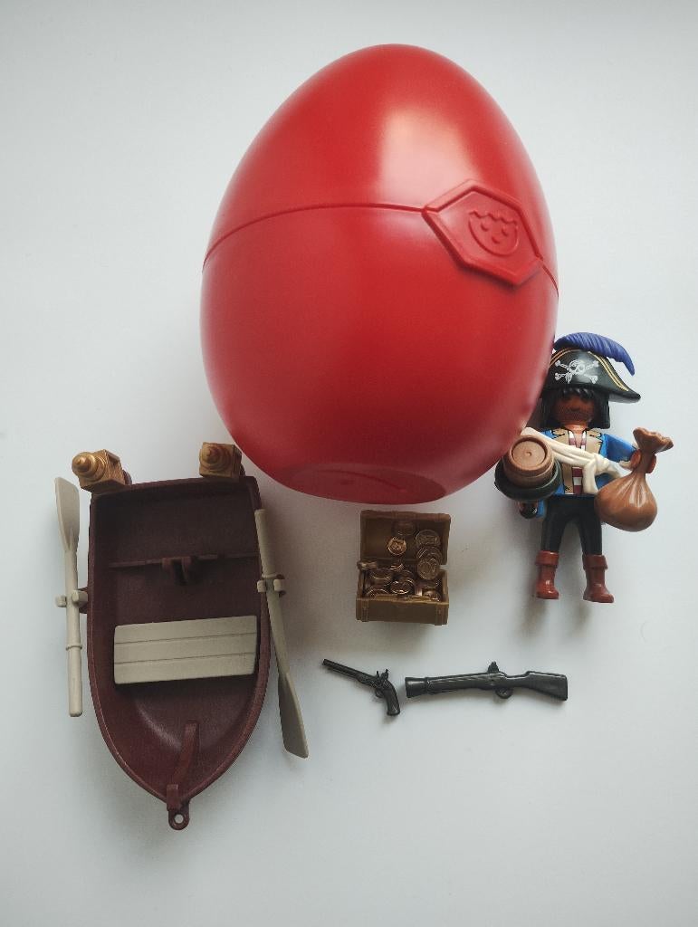 Rood Playmobil ei Piraat met schat, Ophalen of Verzenden, Zo goed als nieuw