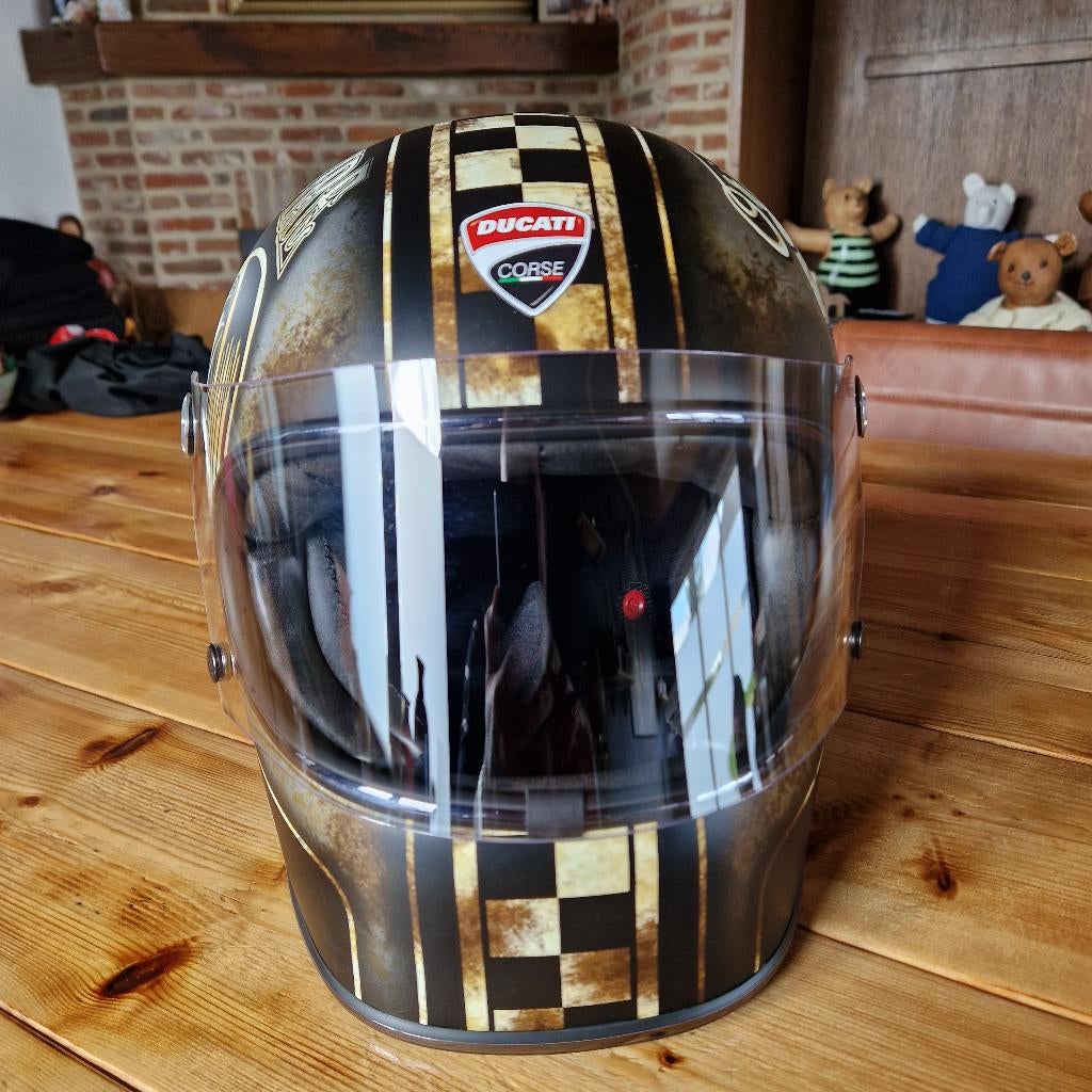 Premier Trophy oldscool helm : nieuw in de doos, Motoren, Overige merken, Heren, Ophalen of Verzenden, Nieuw zonder kaartje