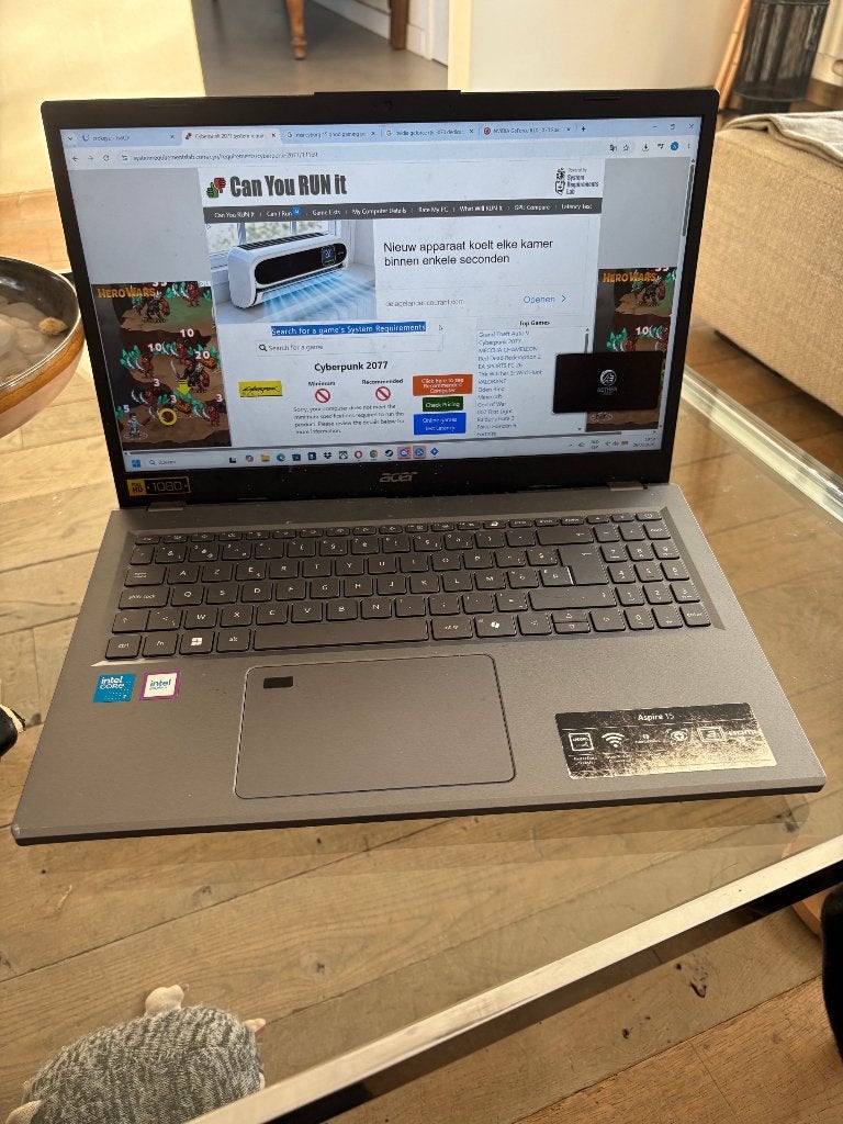 Werk Laptop 1TB en 32GB RAM, Computers en Software, Windows Laptops, Ophalen, Met videokaart, Intel Core i7 processor, SSD