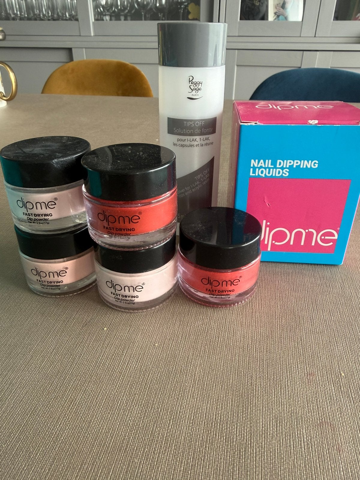 Dip me nagelset, Ophalen, Zo goed als nieuw