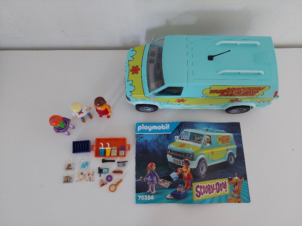 Playmobil Scooby Mystery Machine met Shaggy op sneeuwscooter, Kinderen en Baby's, Ophalen, Complete set, Fantasy, Voertuig